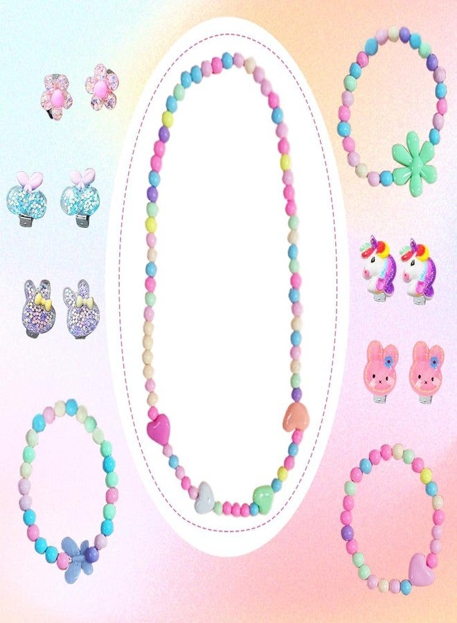 LUKBERA 24Pcs Pretend Jewelry Surprise Toys, Necklaces Bracelets Earrings Set for Play Dress Up Classroom Exchange Gifts - Image 3